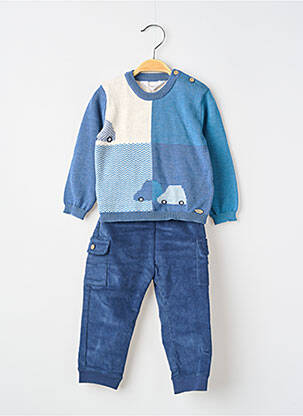 Ensemble pantalon taille élastique bleu MAYORAL garçon