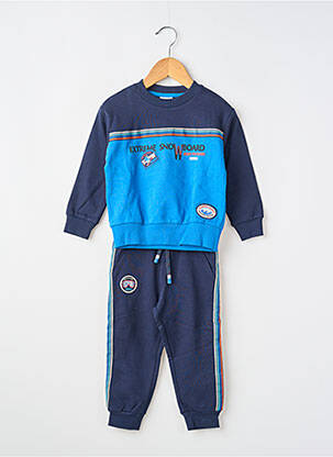 Ensemble pantalon taille élastique bleu BOBOLI garçon