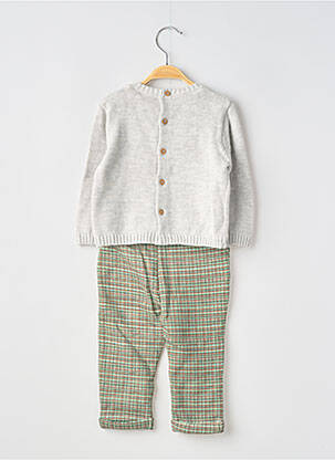 Ensemble pantalon taille élastique gris BOBOLI garçon