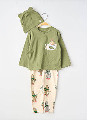 Pyjama imprimé fantaisie vert MAYORAL garçon