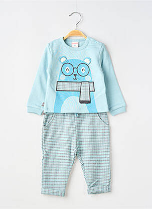 Ensemble pantalon taille élastique bleu BOBOLI garçon