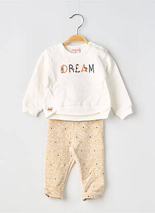 Ensemble pantalon maille fine beige BOBOLI fille