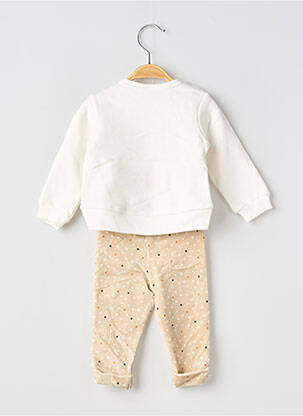 Ensemble pantalon maille fine beige BOBOLI fille