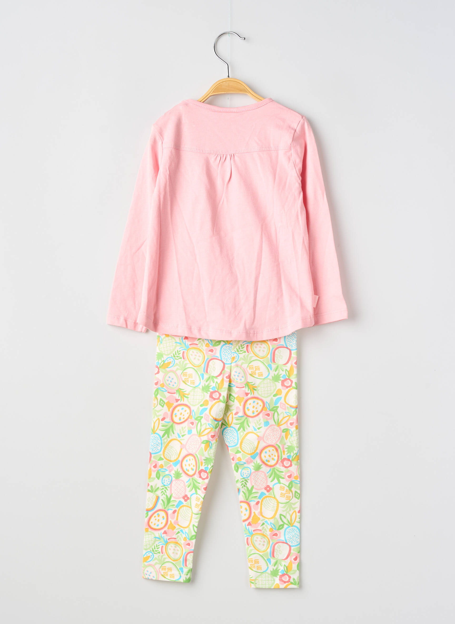 Ensemble pantalon type de haut t-shirt rose BOBOLI fille