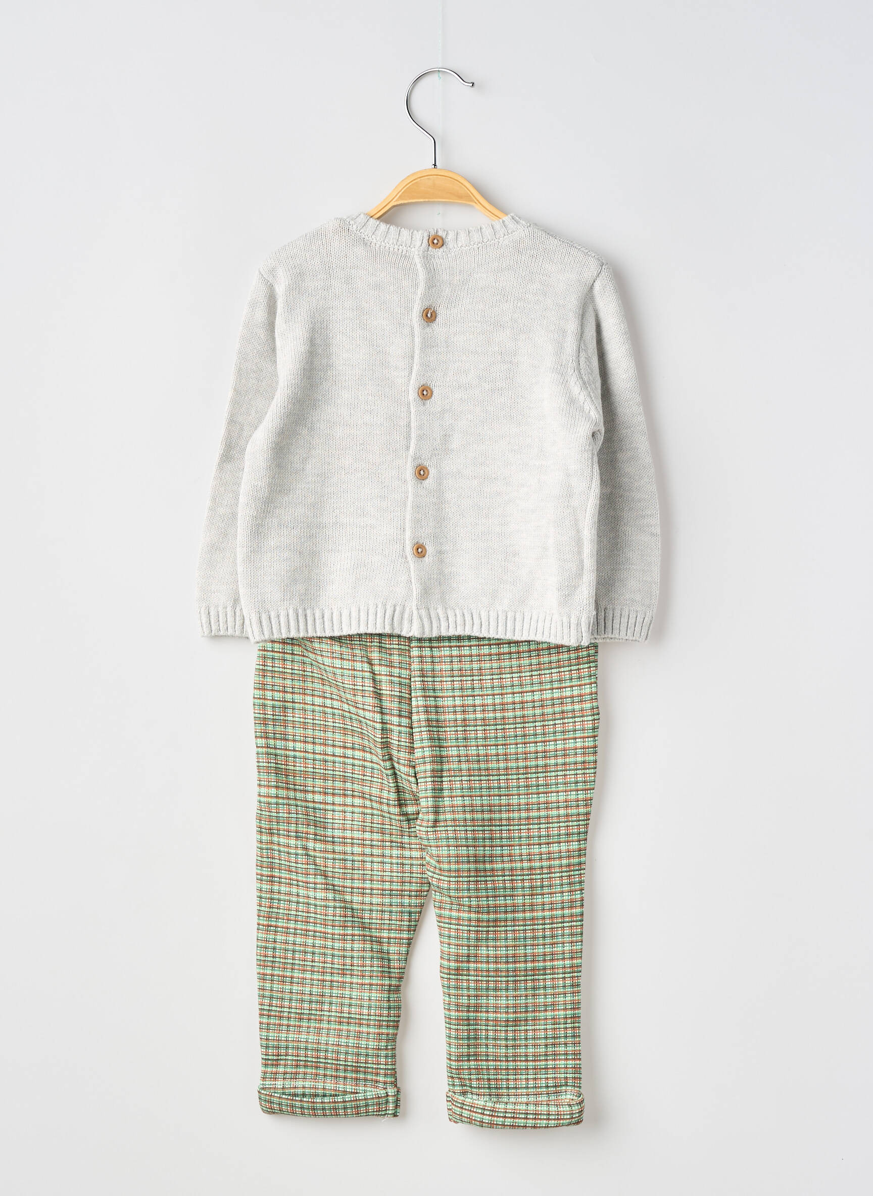 Ensemble pantalon taille élastique gris BOBOLI garçon