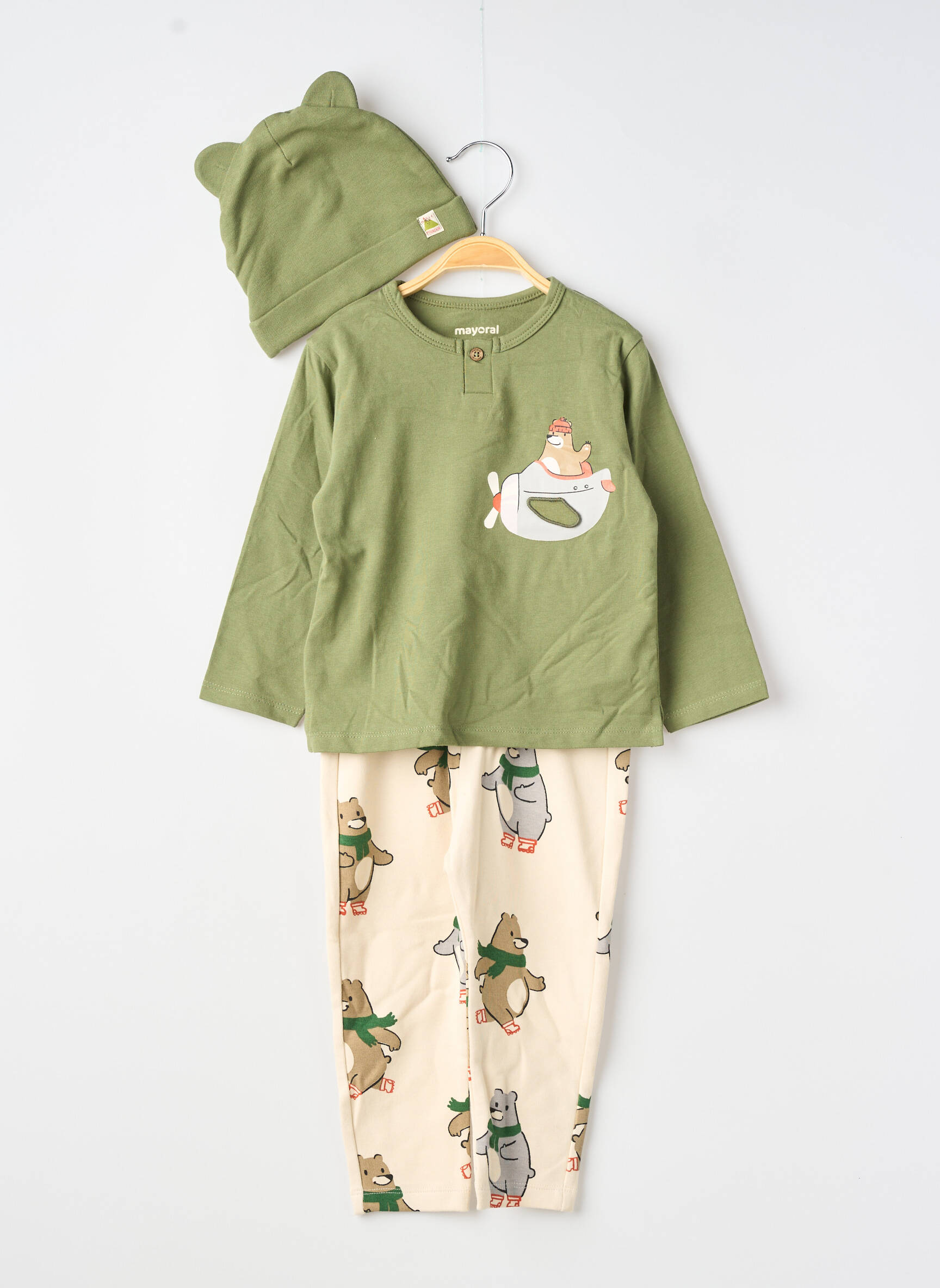 Pyjama imprimé fantaisie vert MAYORAL garçon