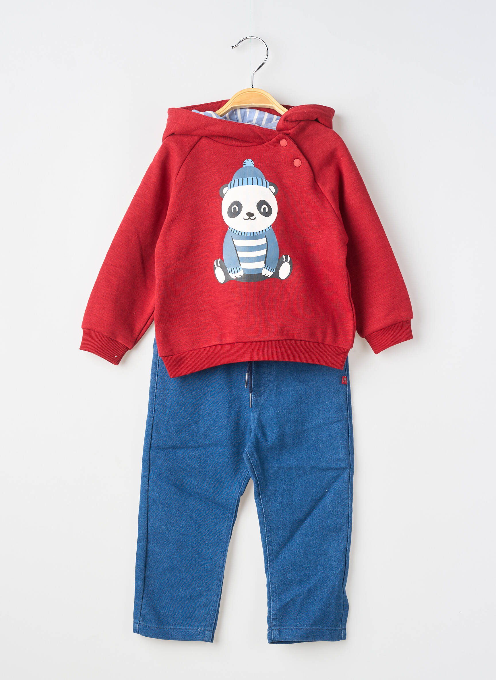 Ensemble pantalon taille élastique rouge MAYORAL garçon