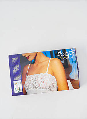 Top/caraco tissage jersey blanc SLOGGI femme