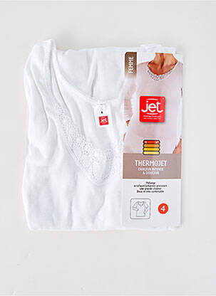 T-shirt manches longues manches longues blanc JET femme