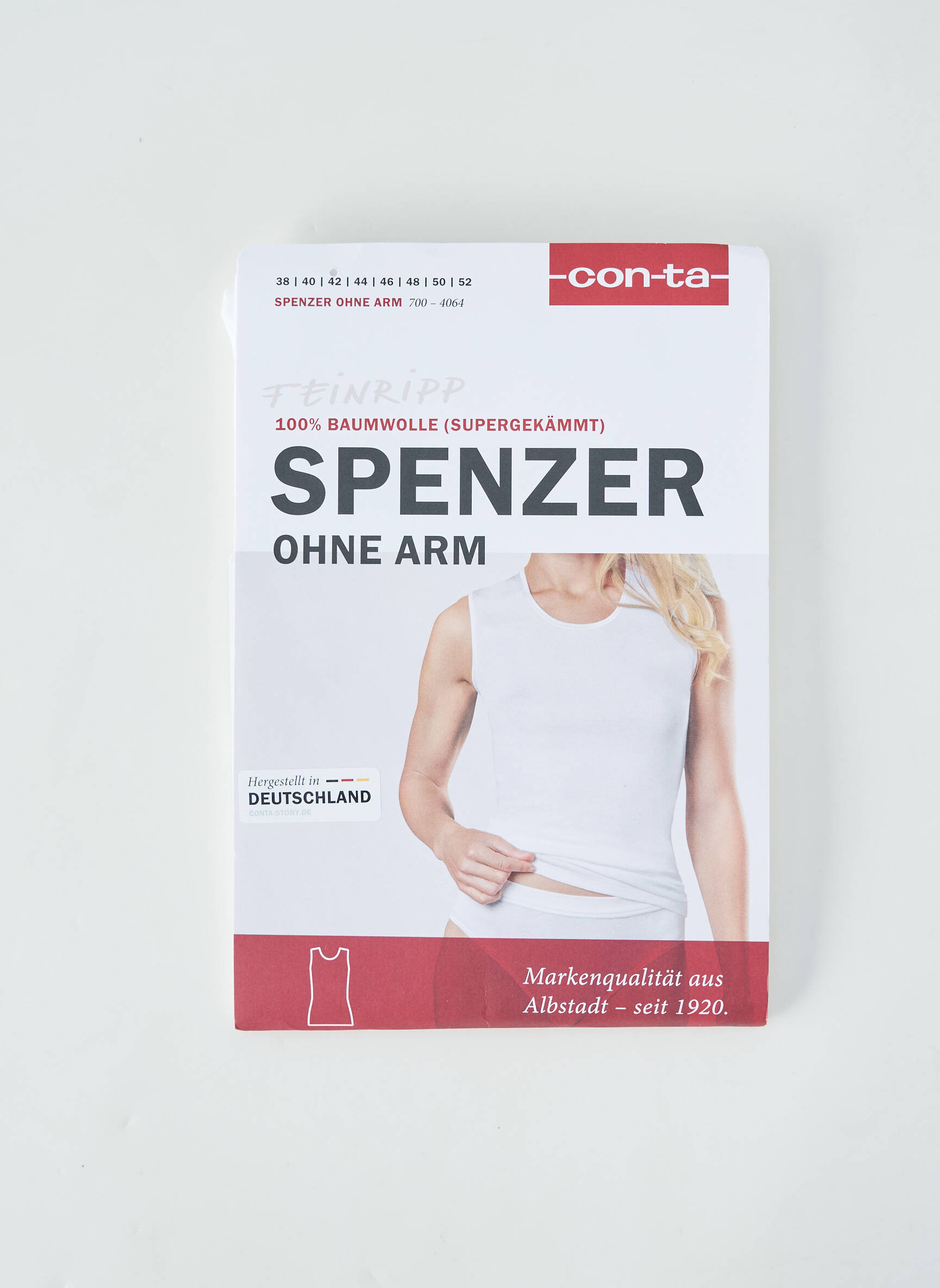Débardeur stretch sans manche blanc CON-TA femme
