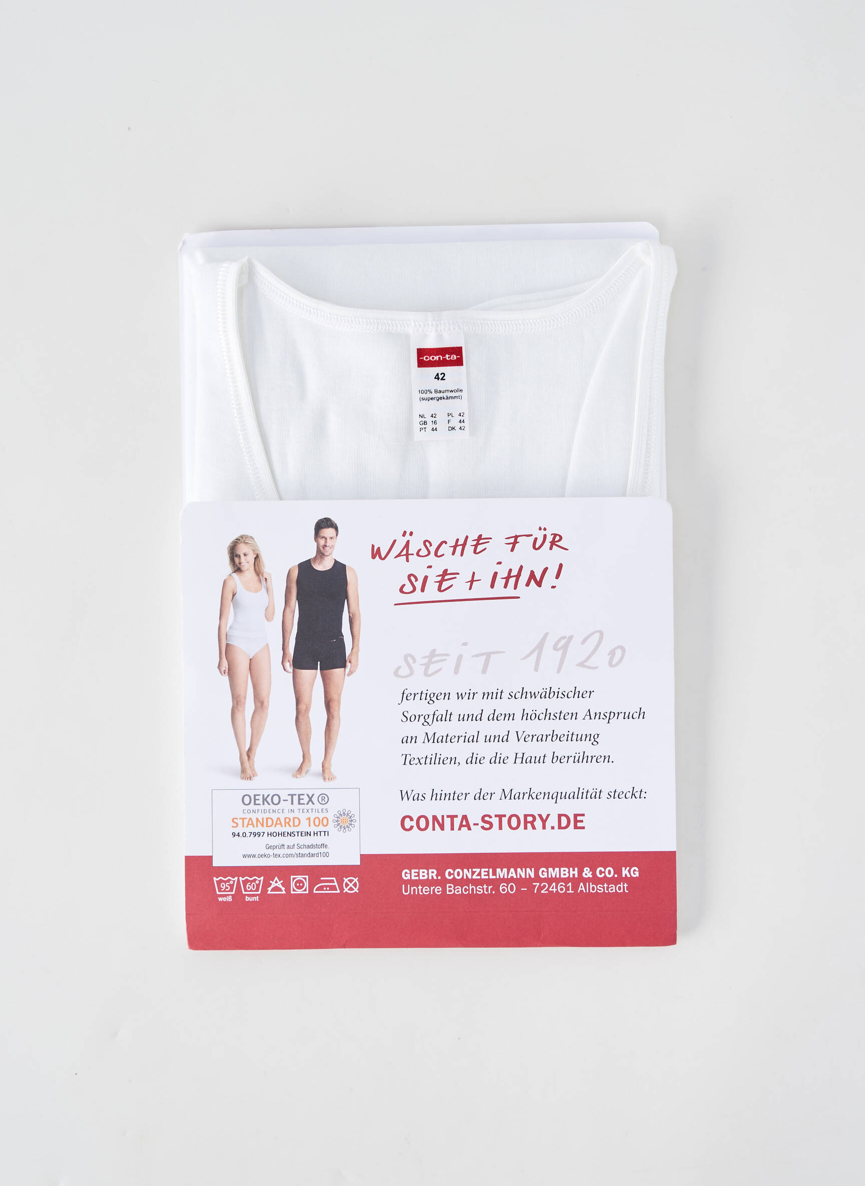 Débardeur stretch sans manche blanc CON-TA femme