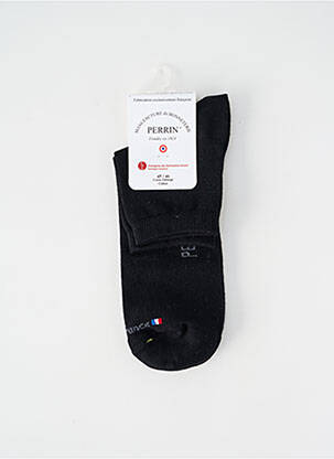Chaussettes stretch noir PERRIN homme