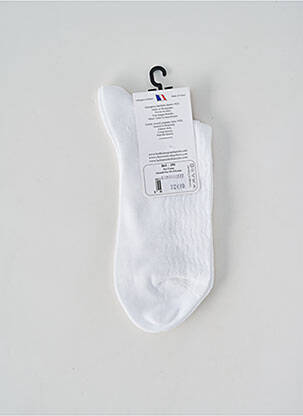 Chaussettes stretch blanc PERRIN femme