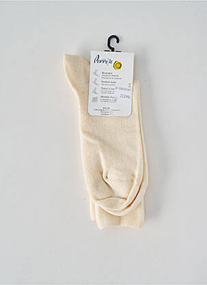 Chaussettes stretch beige PERRIN homme