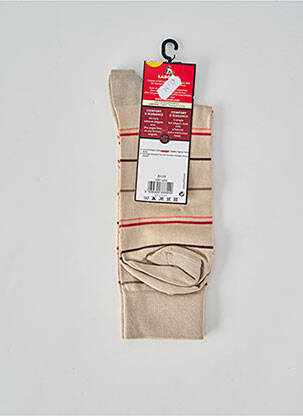 Chaussettes stretch beige LABONAL homme