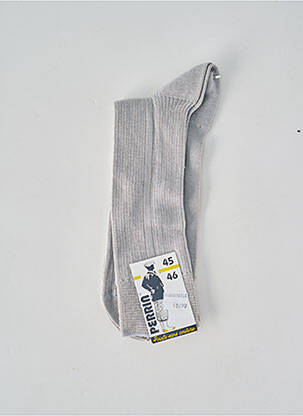 Chaussettes stretch gris PERRIN homme