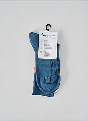 Chaussettes stretch bleu PERRIN homme