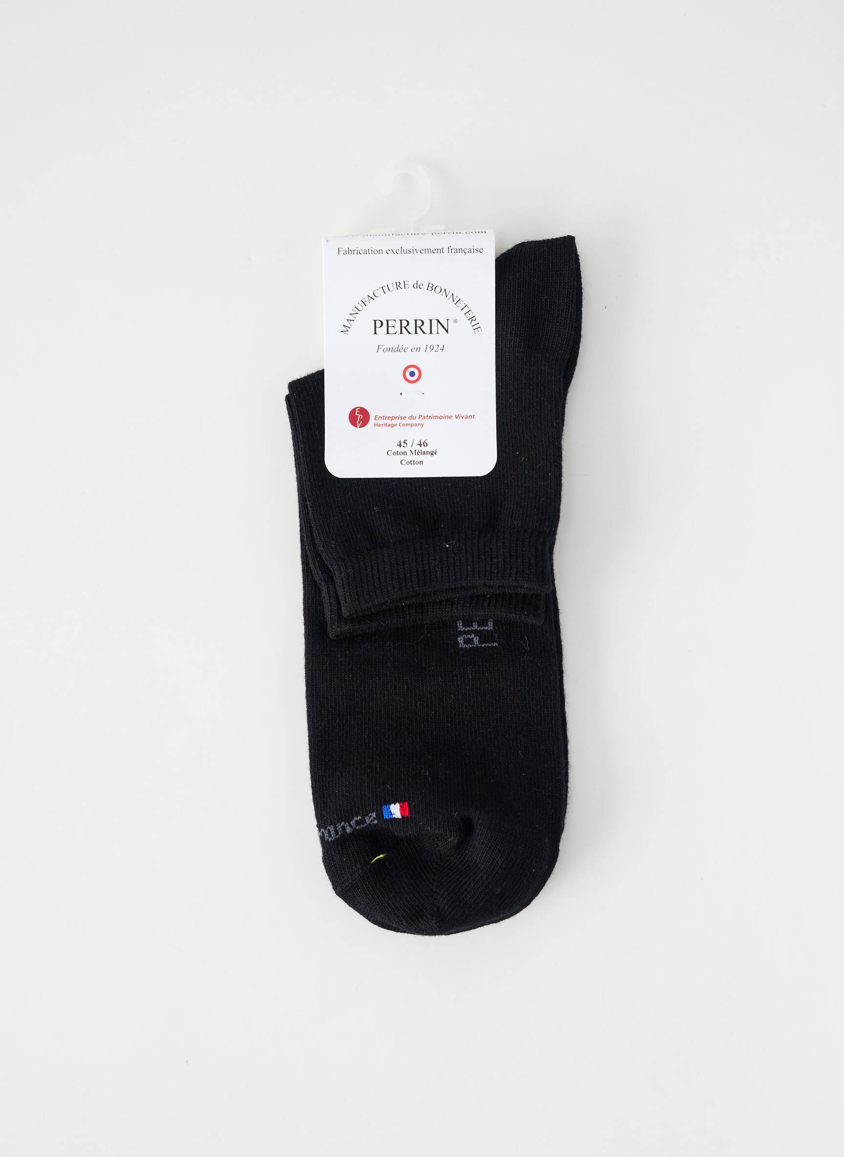 Chaussettes stretch noir PERRIN homme