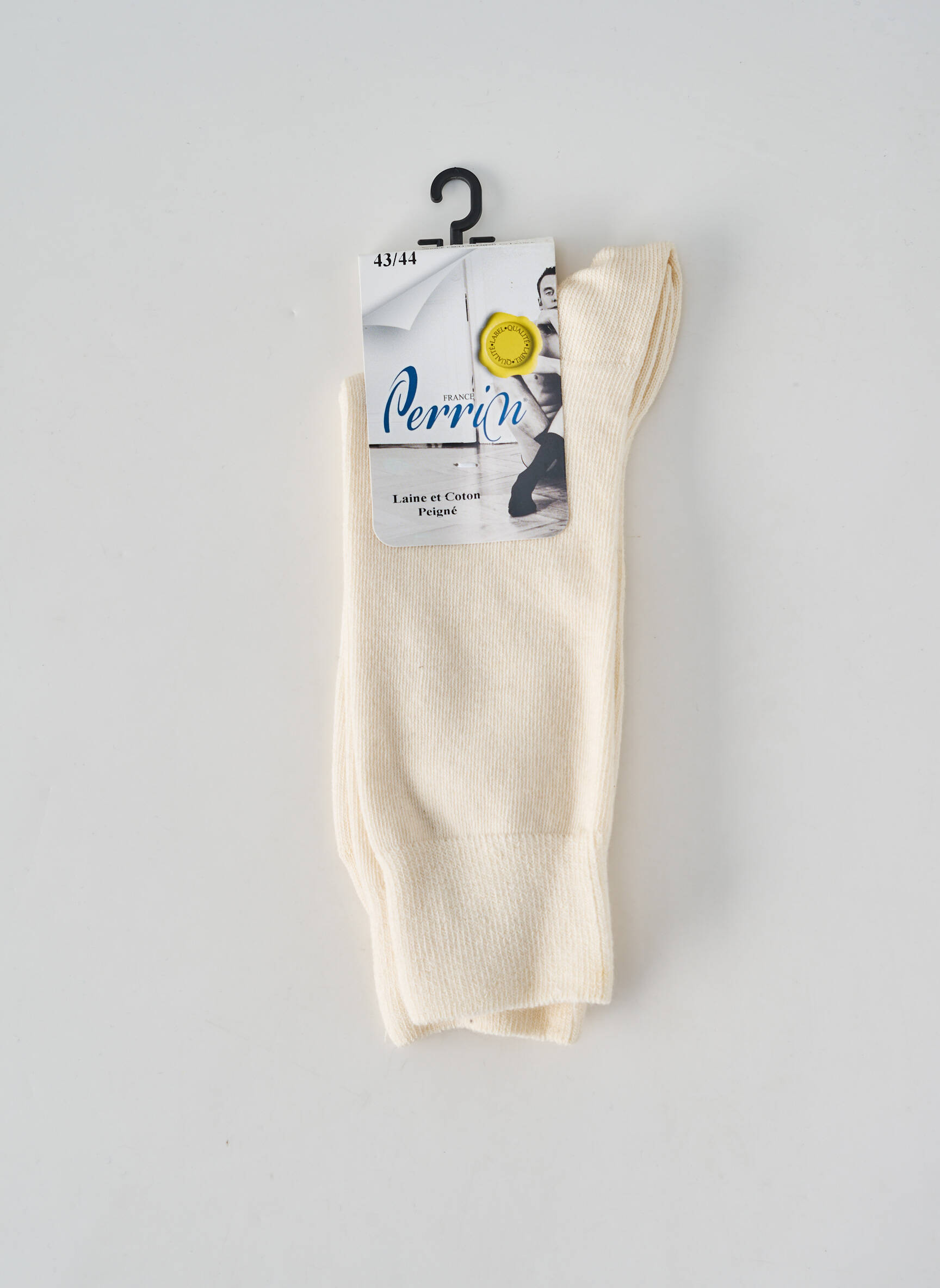 Chaussettes stretch beige PERRIN homme