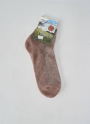 Chaussettes maintien élastique beige PERRIN homme