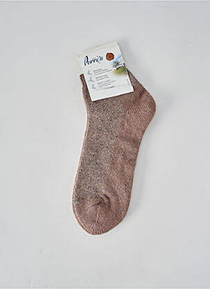 Chaussettes maintien élastique beige PERRIN homme
