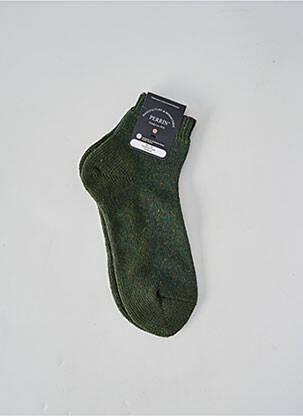 Chaussettes maintien élastique vert PERRIN homme