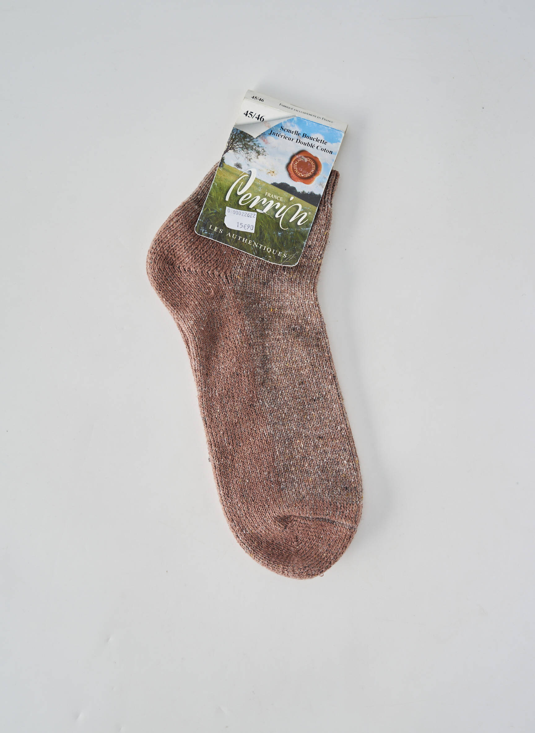 Chaussettes maintien élastique beige PERRIN homme