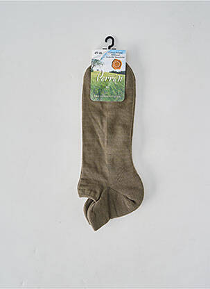 Chaussettes stretch vert PERRIN homme