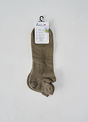 Chaussettes stretch vert PERRIN homme