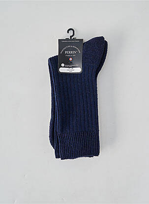 Chaussettes stretch bleu PERRIN homme