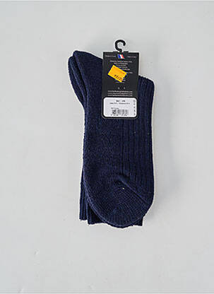 Chaussettes stretch bleu PERRIN homme