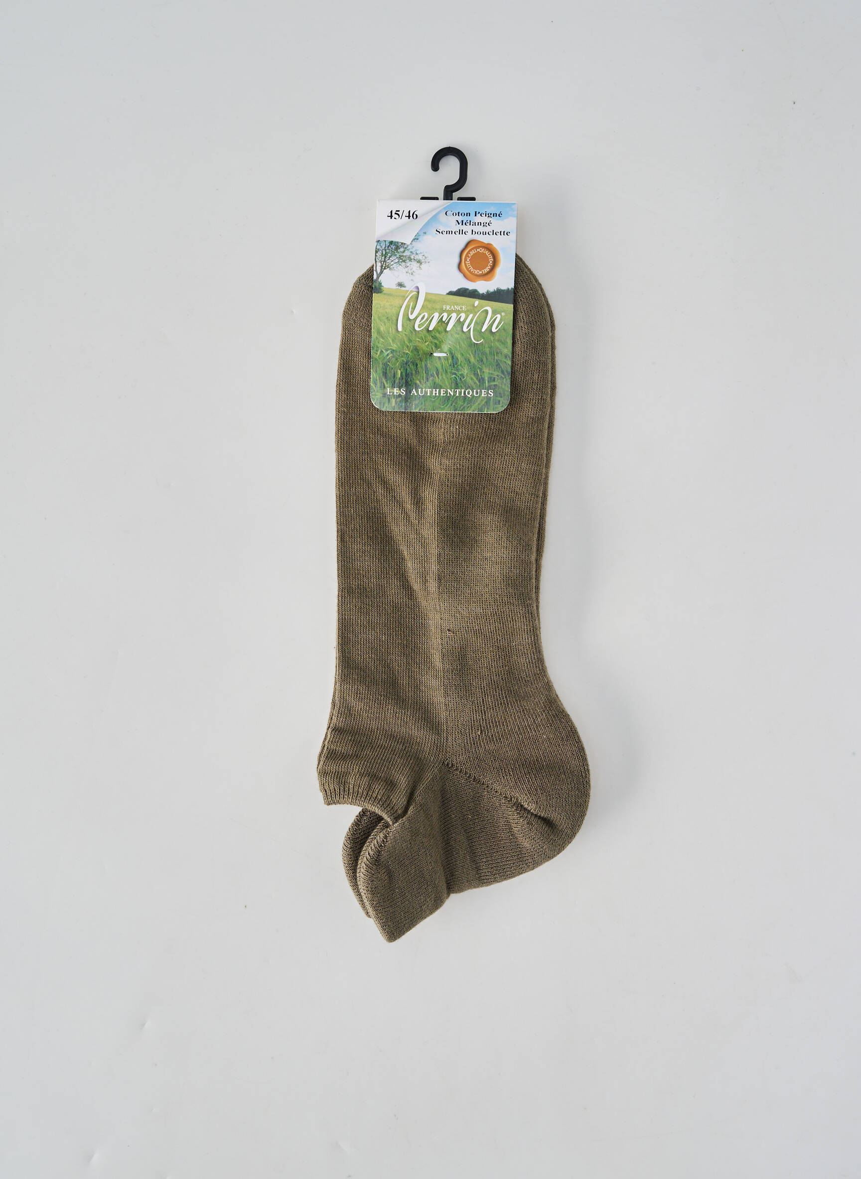 Chaussettes stretch vert PERRIN homme