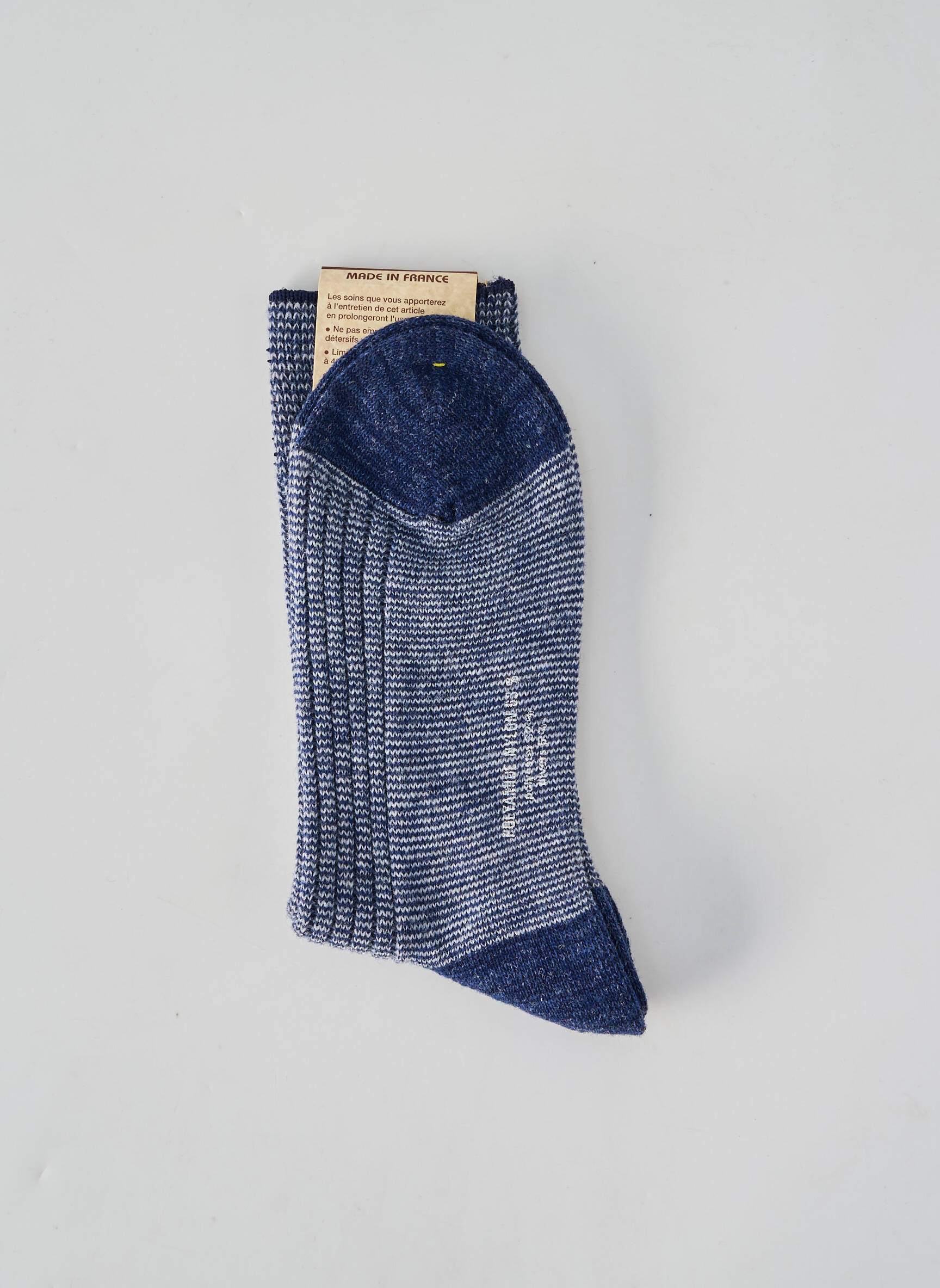 Chaussettes imprimé fantaisie bleu PERRIN homme