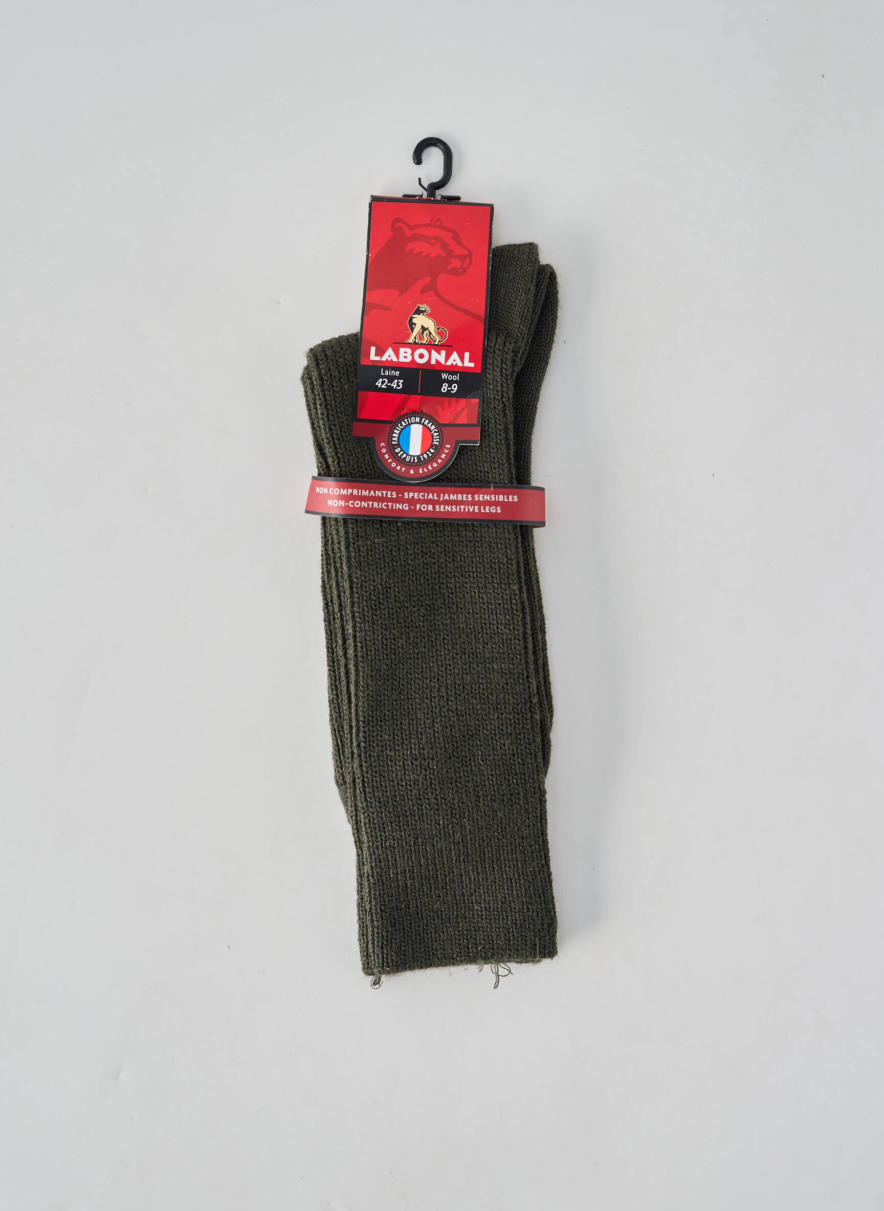 Chaussettes stretch vert LABONAL homme