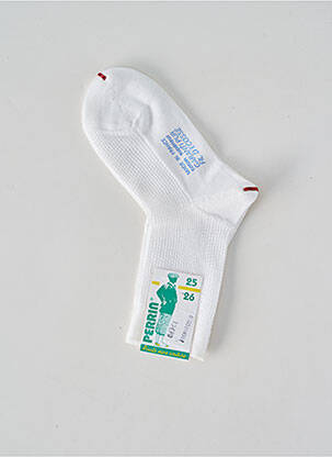 Chaussettes stretch blanc PERRIN enfant