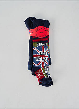 Collants imprimé fantaisie bleu BERTHE AUX GRANDS PIEDS fille
