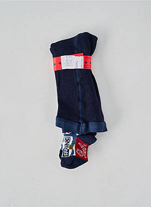 Collants imprimé fantaisie bleu BERTHE AUX GRANDS PIEDS fille