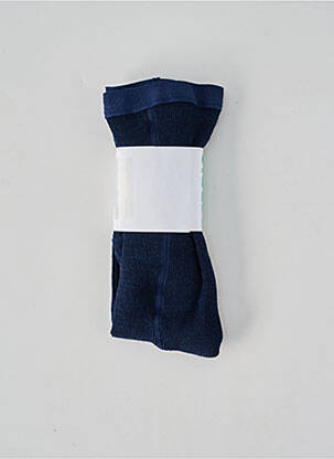 Collants stretch bleu PERRIN fille
