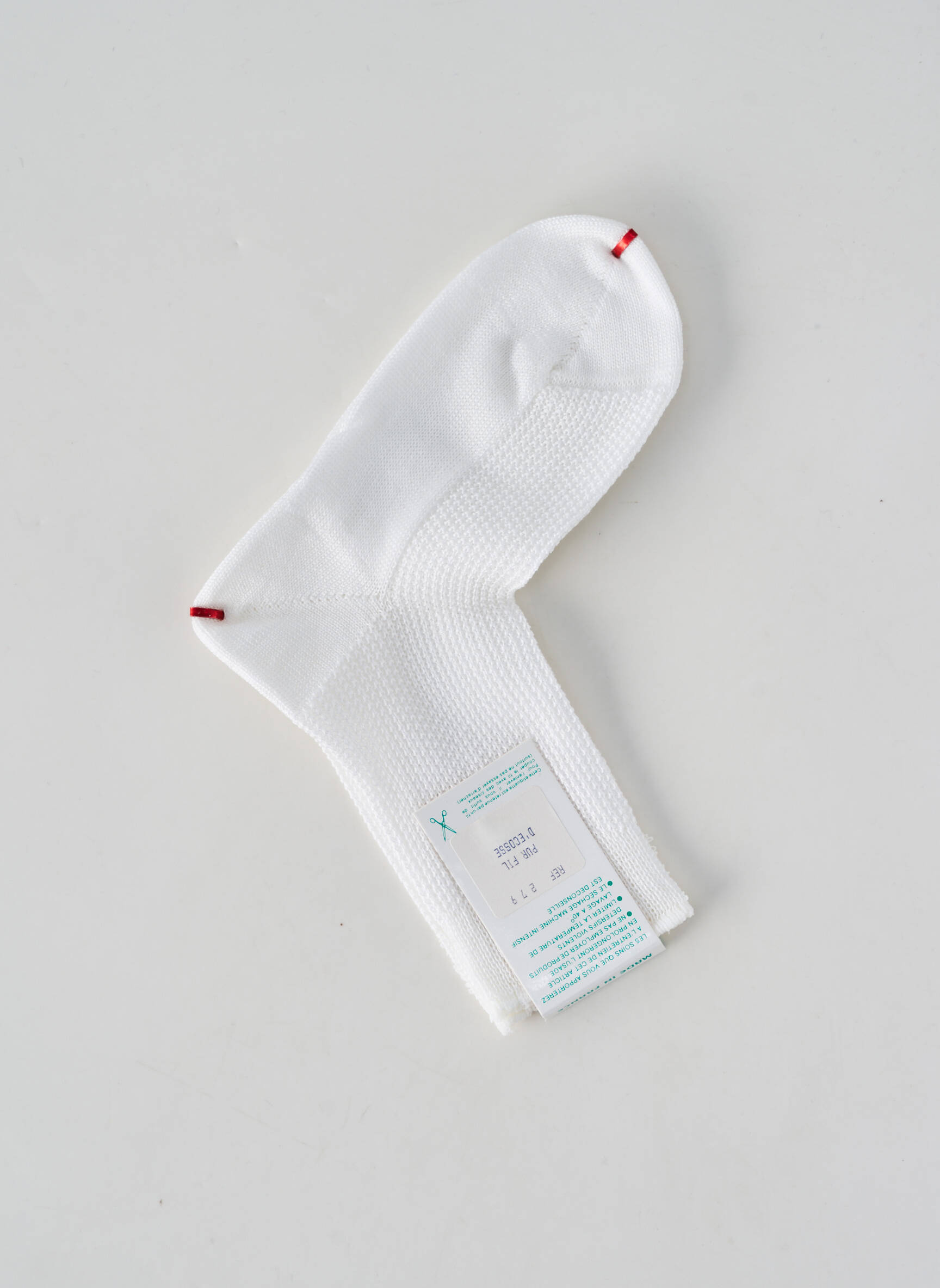 Chaussettes stretch blanc PERRIN enfant