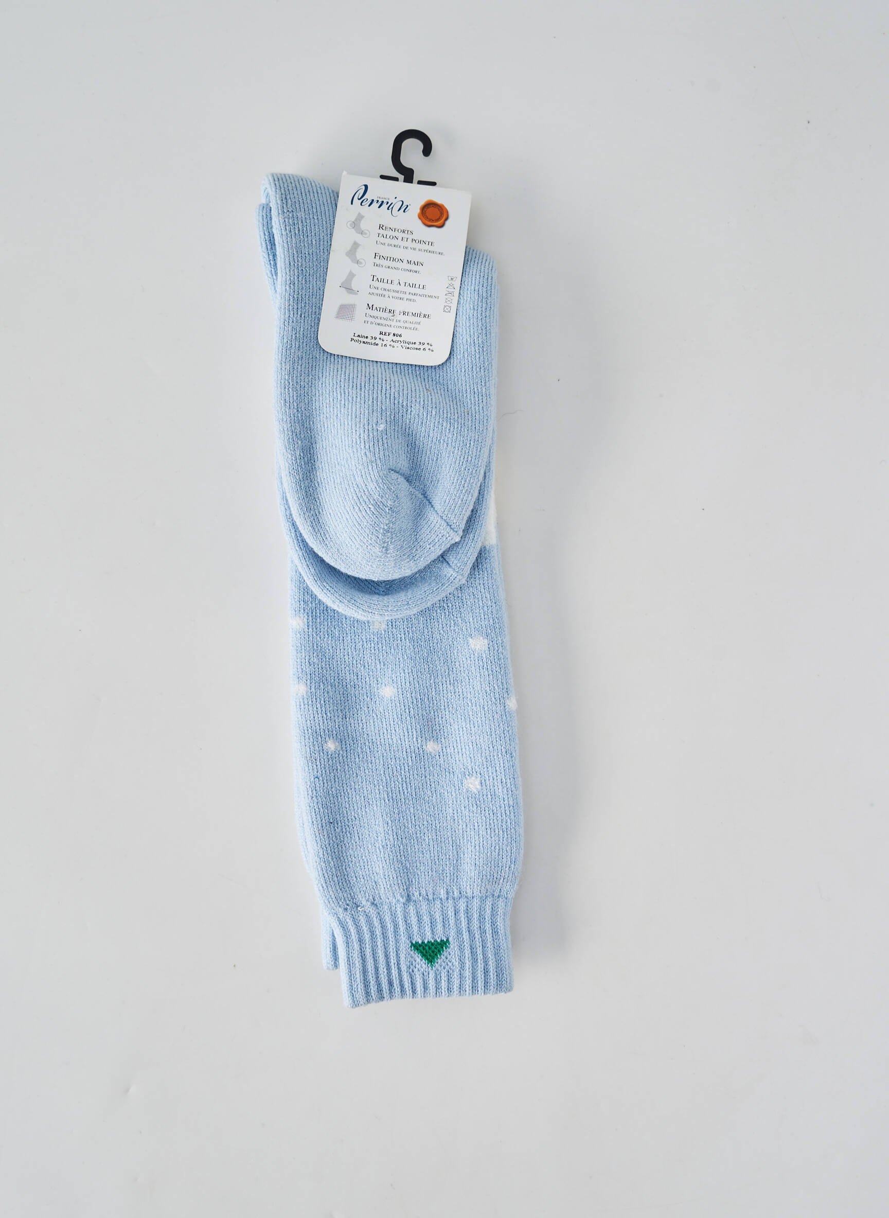 Chaussettes imprimé fantaisie bleu PERRIN enfant