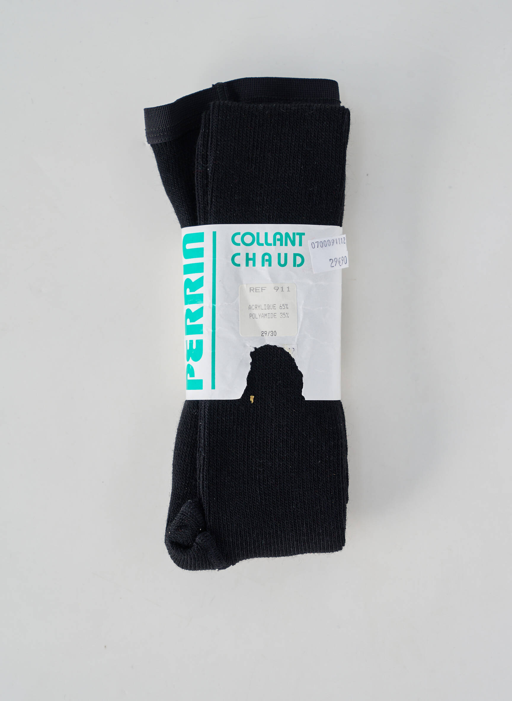 Collants stretch noir PERRIN fille