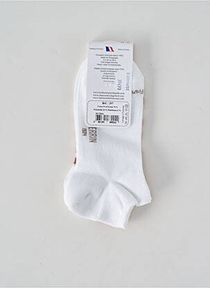 Chaussettes stretch blanc PERRIN femme