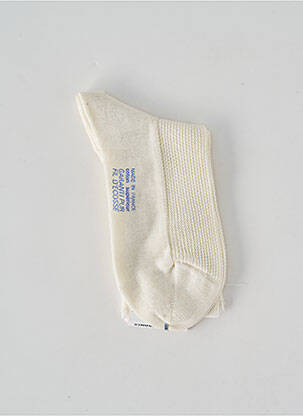 Chaussettes stretch beige PERRIN femme