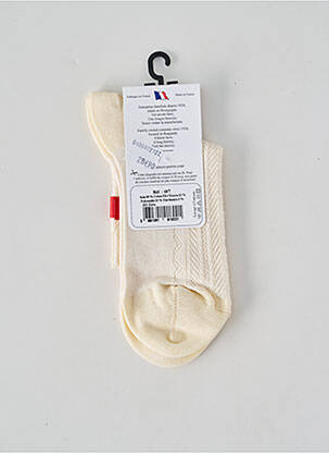 Chaussettes stretch beige PERRIN femme