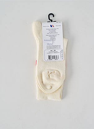 Chaussettes stretch beige PERRIN femme