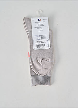 Chaussettes stretch gris PERRIN femme