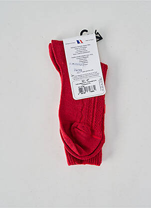 Chaussettes stretch rouge PERRIN femme