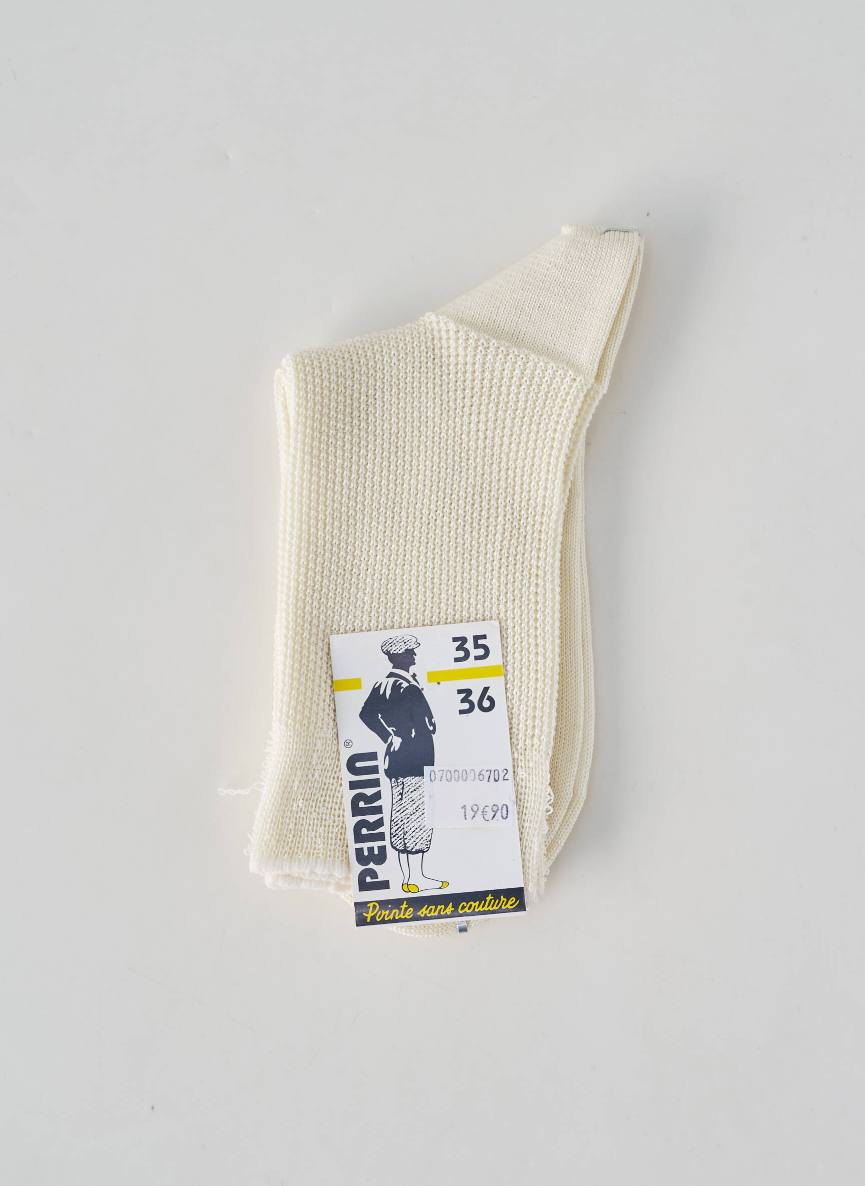 Chaussettes stretch beige PERRIN femme