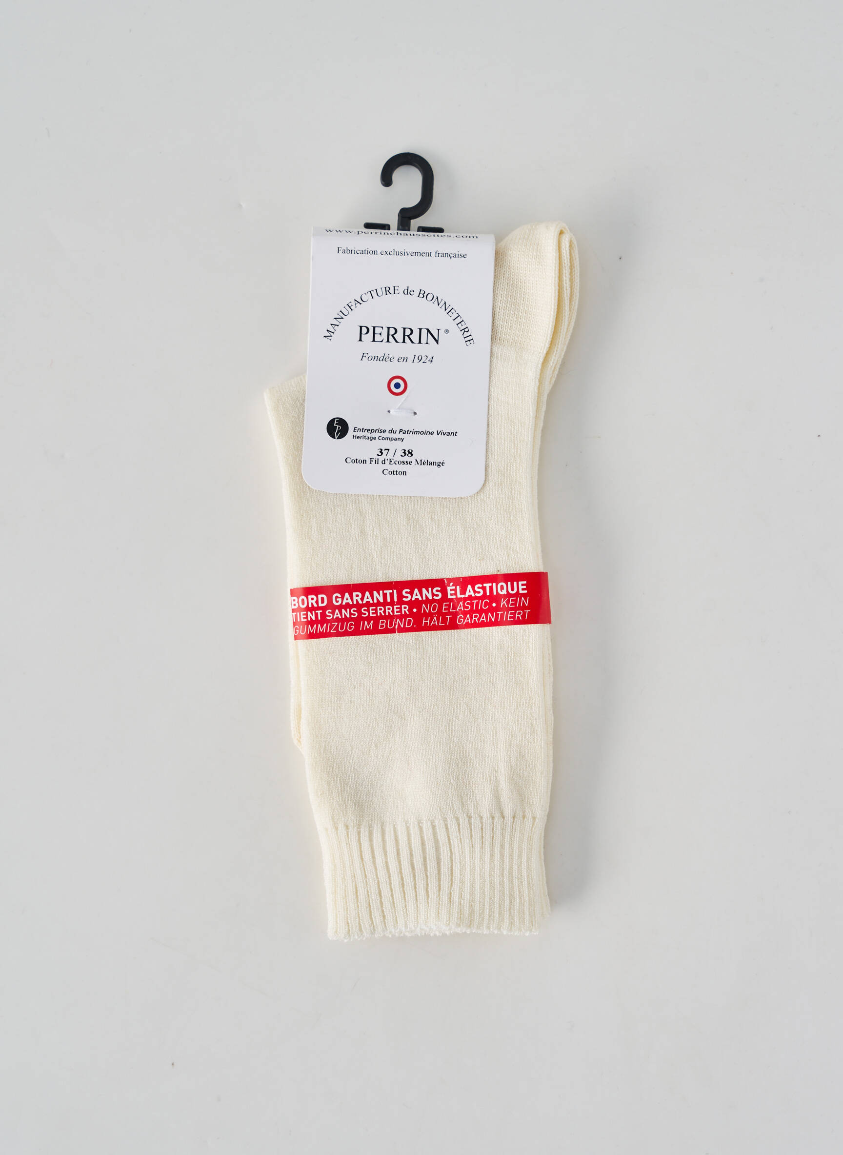 Chaussettes stretch beige PERRIN femme