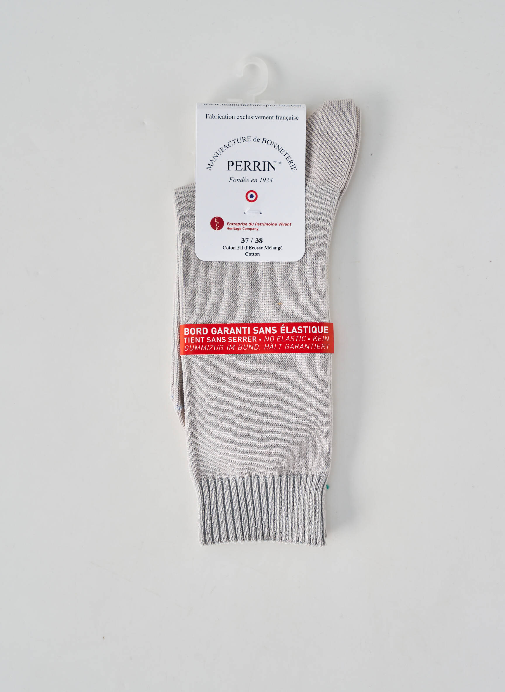 Chaussettes stretch gris PERRIN femme